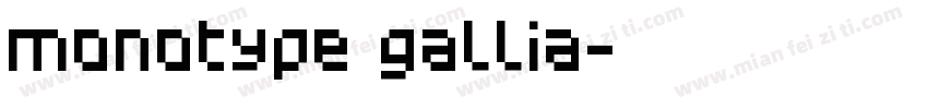 monotype gallia字体转换